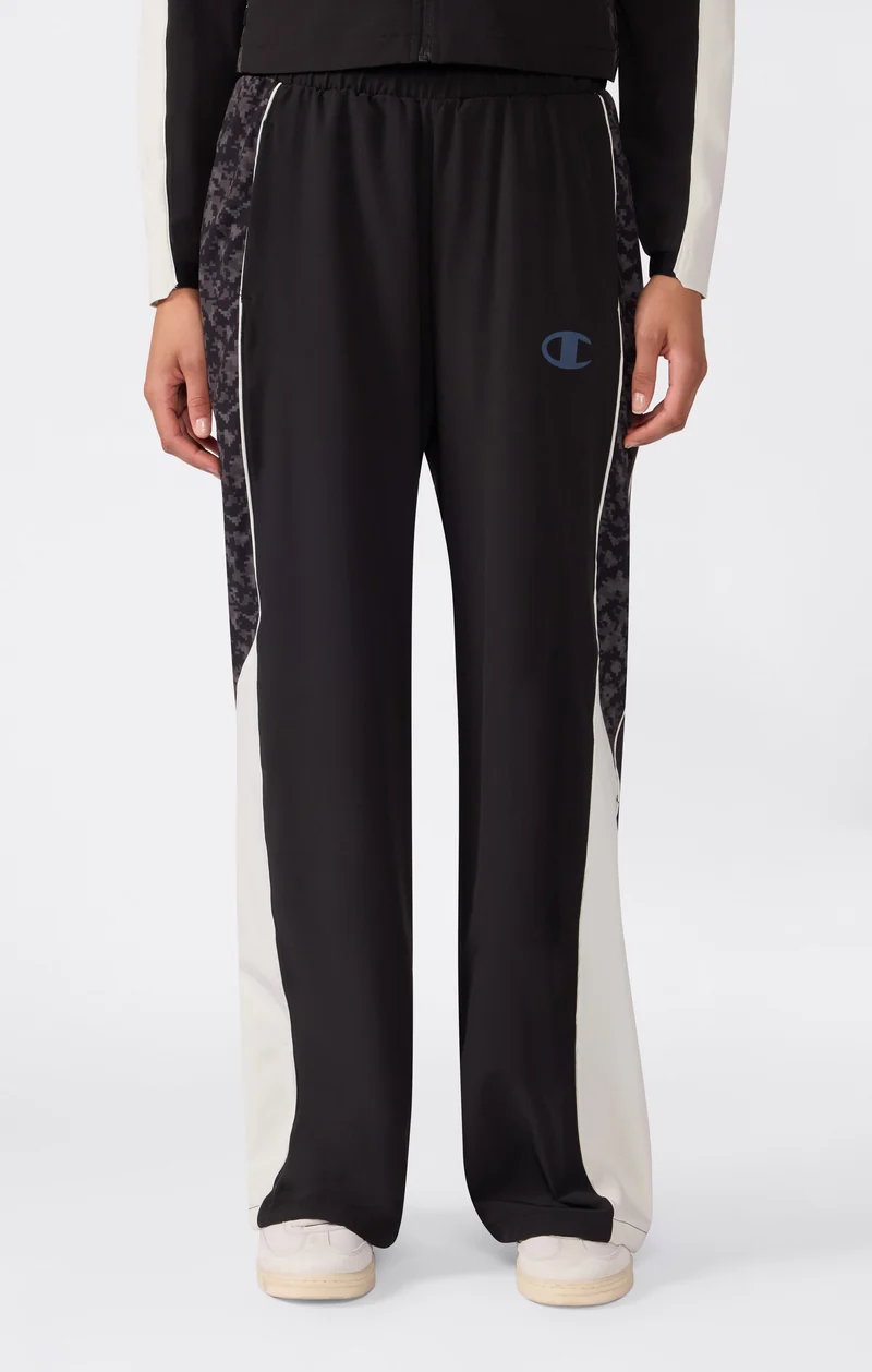 Women’s Stretch Fabric Trousers with Colour Block Panels