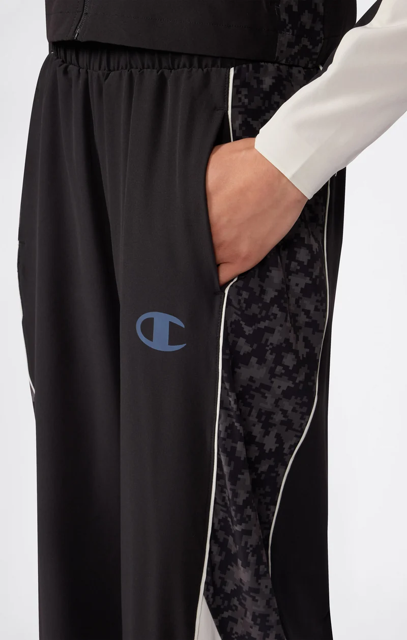 Women’s Stretch Fabric Trousers with Colour Block Panels