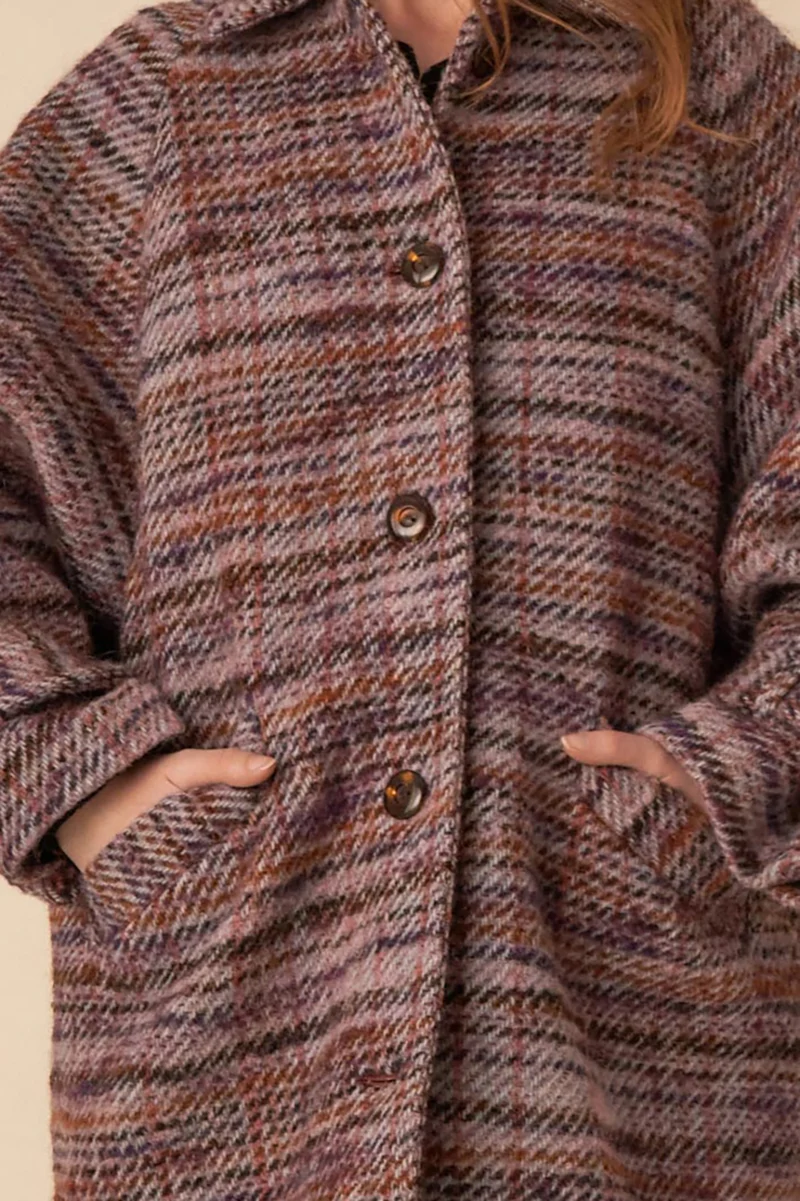 manteau nerissa carreaux miranda