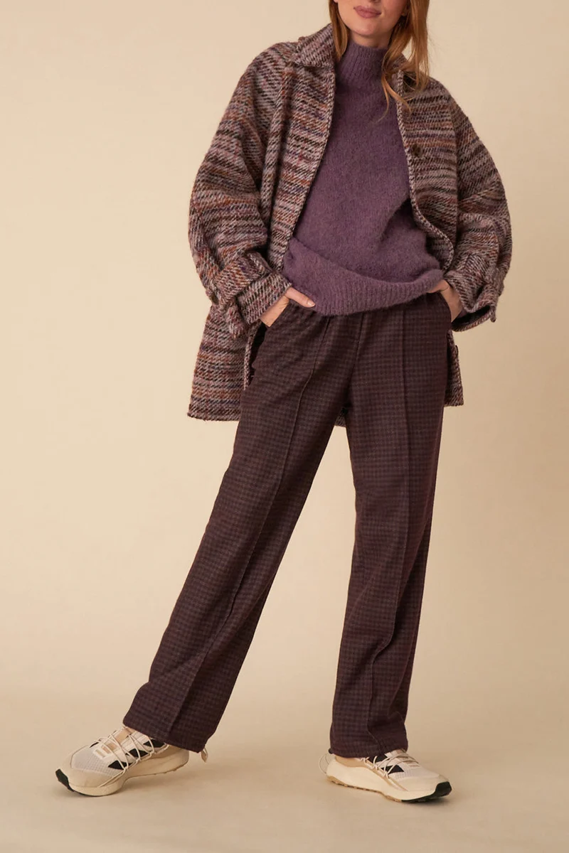 manteau nerissa carreaux miranda
