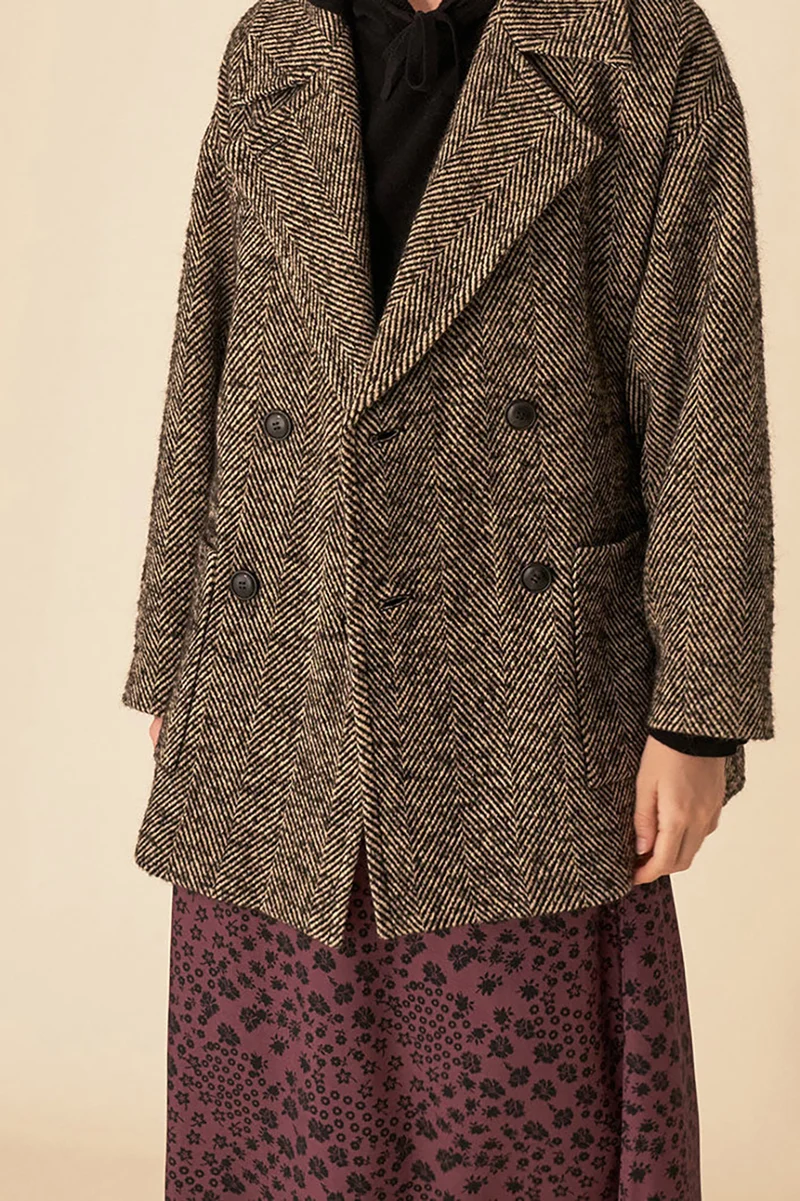 manteau nerobi chevron marta