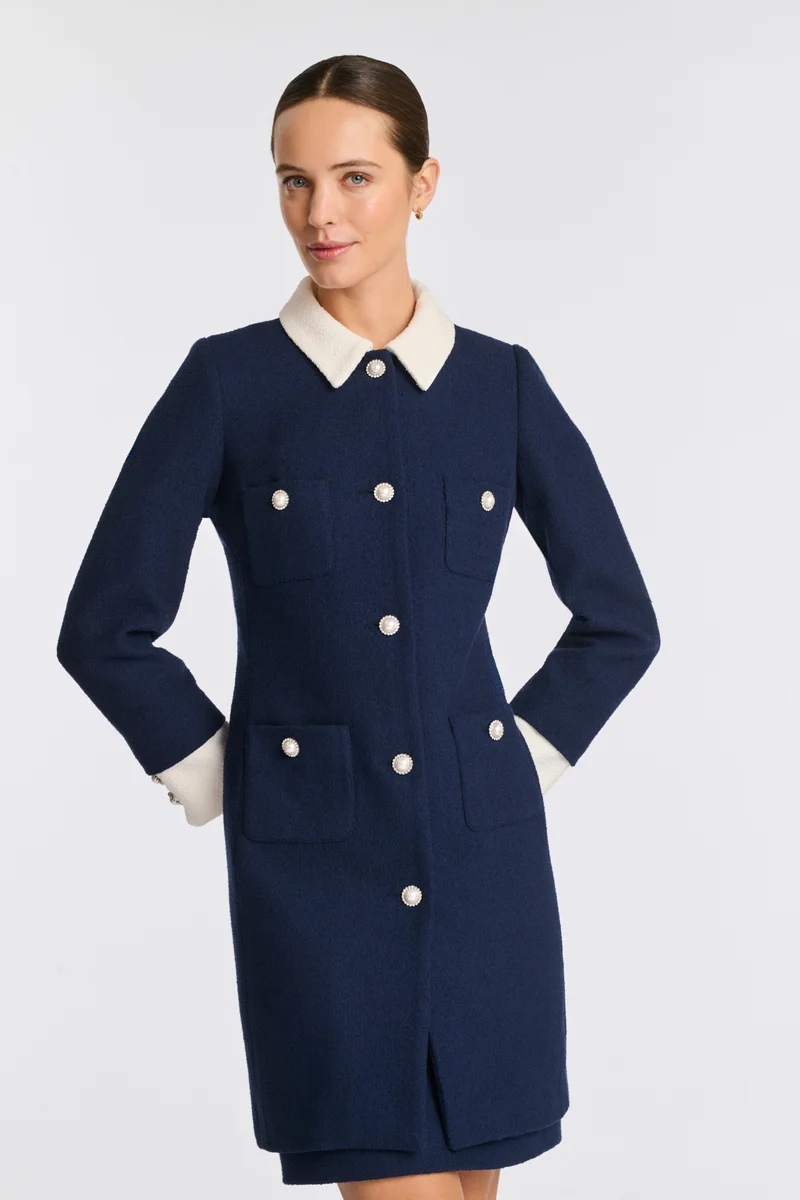 Manteau en bouclette de coton