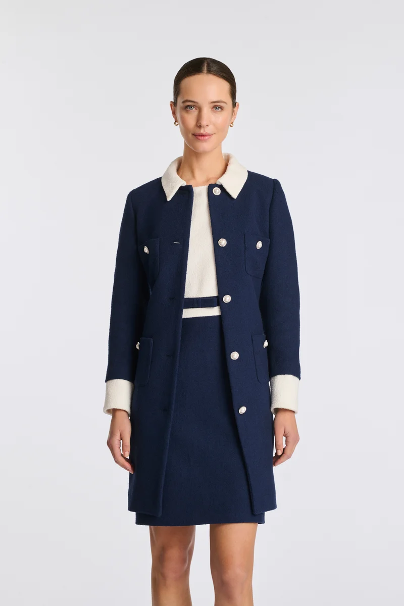 Manteau en bouclette de coton