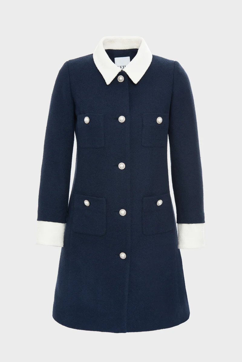 Manteau en bouclette de coton