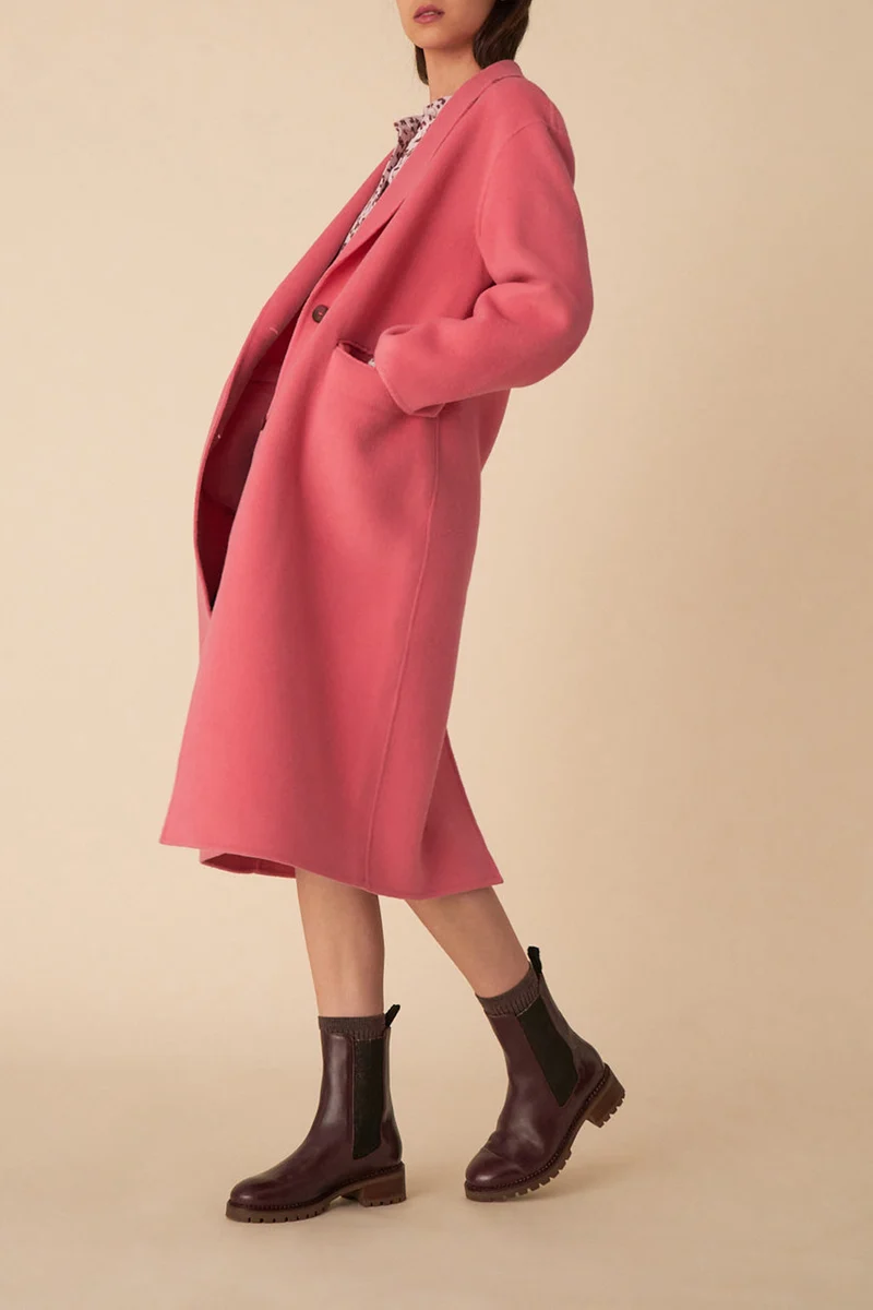 manteau neron rose