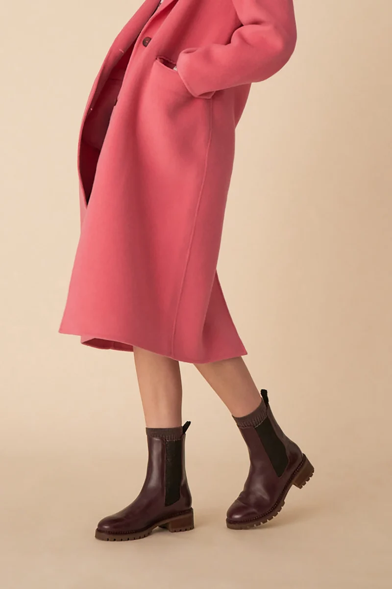 manteau neron rose