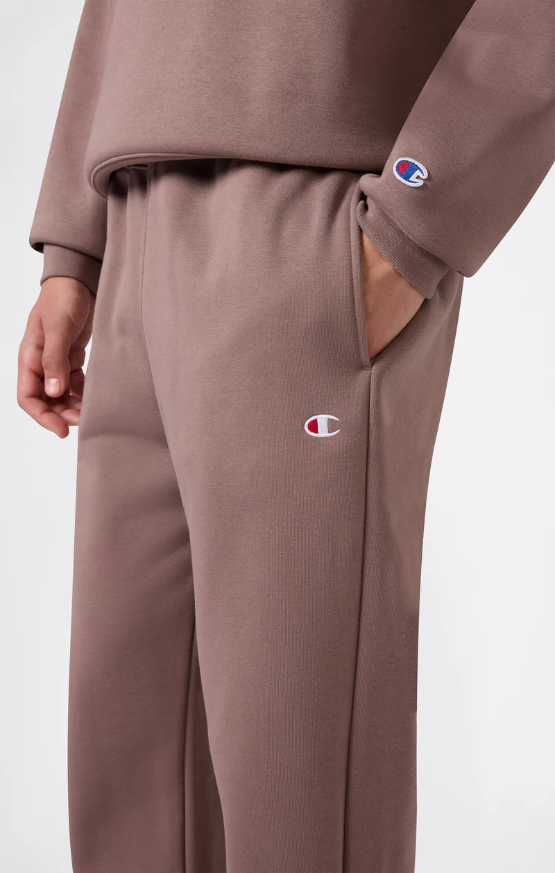 Men’s Trousers with Elasticated Cuffs, C Logo and Brushed Interior