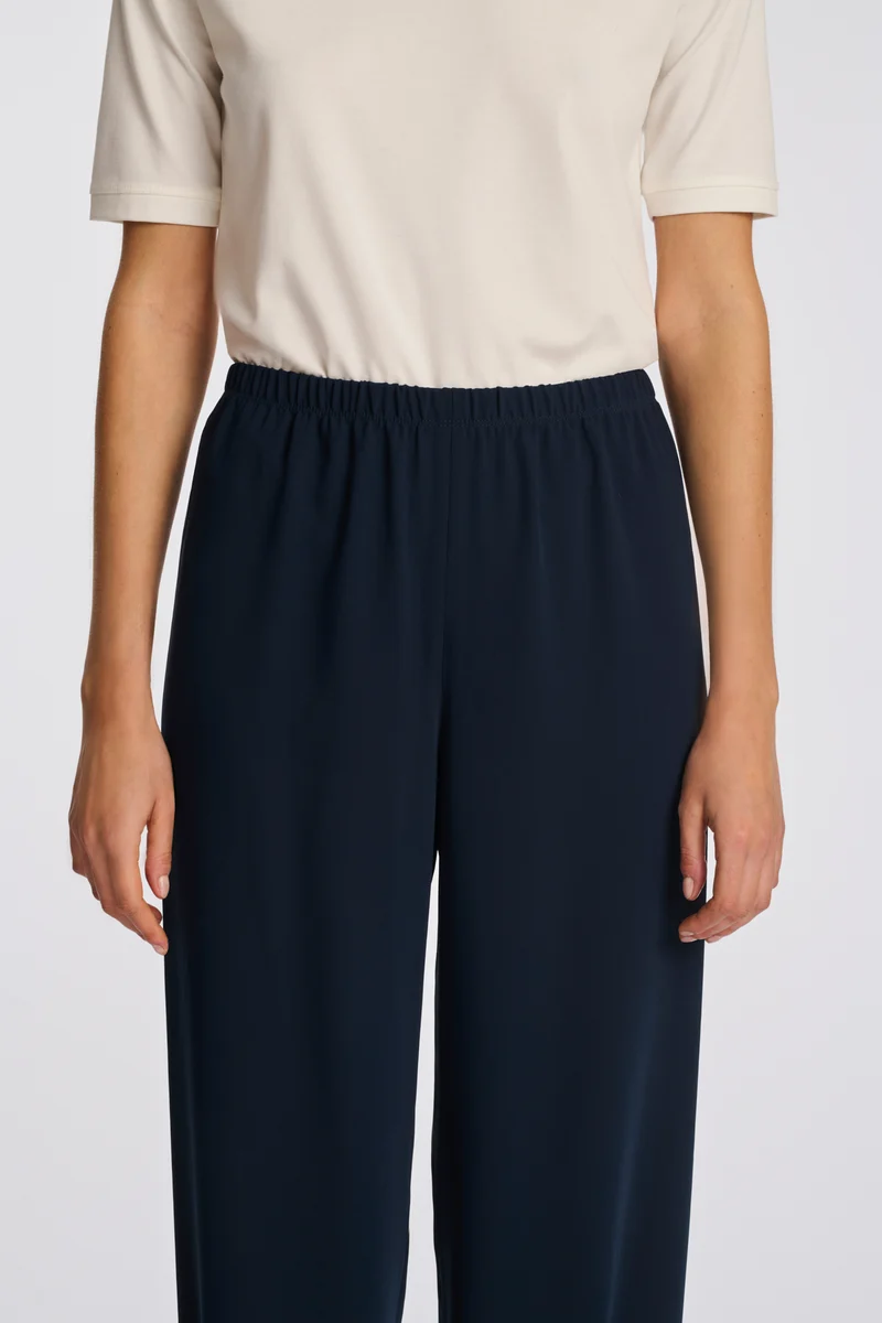 Pantalon large élastiqué