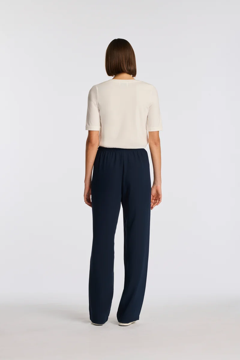 Pantalon large élastiqué