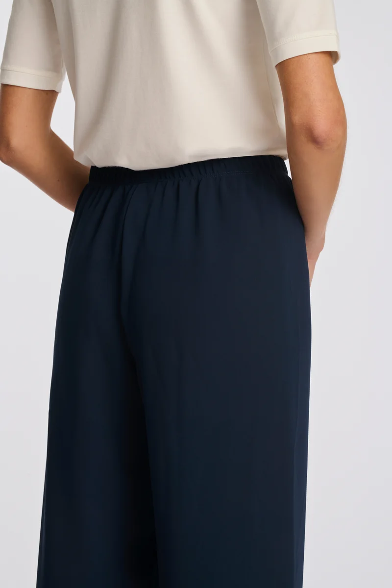 Pantalon large élastiqué