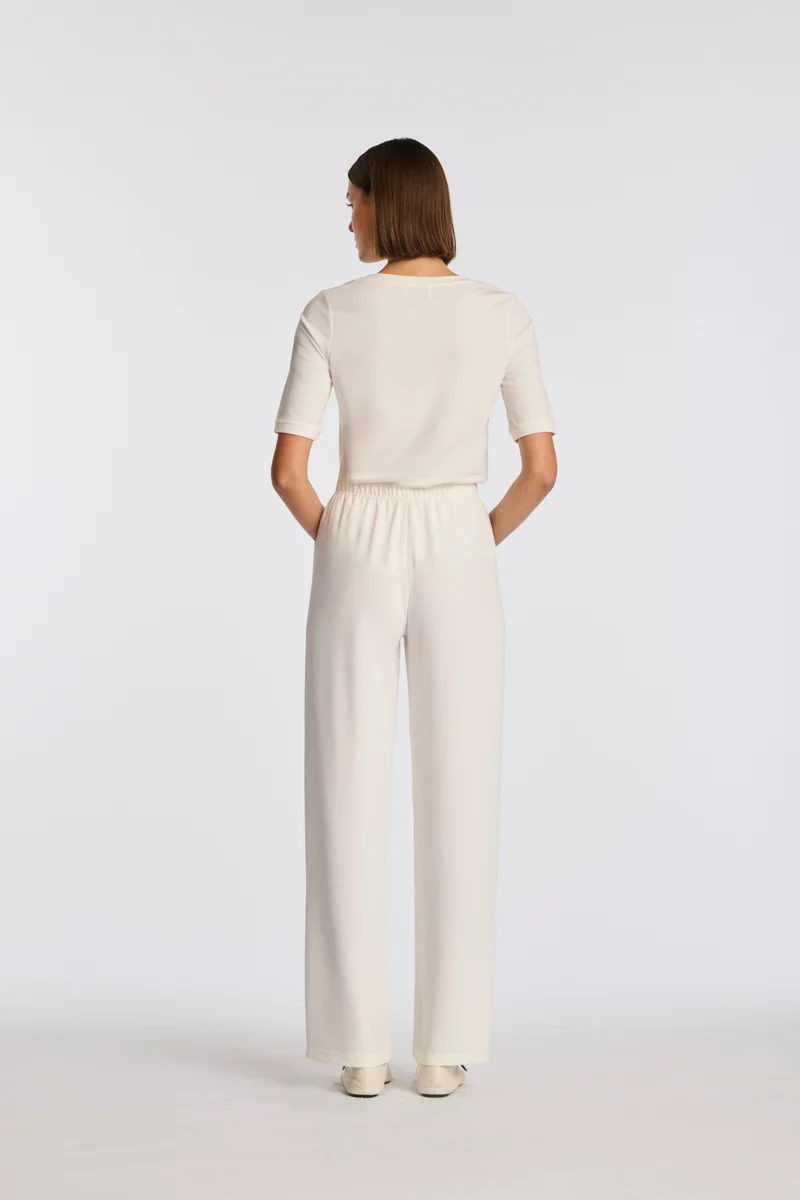 Pantalon large élastiqué