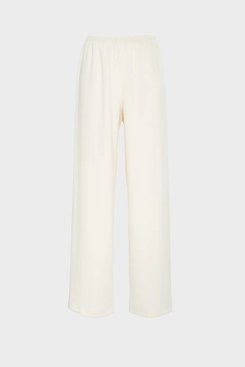 Pantalon large élastiqué