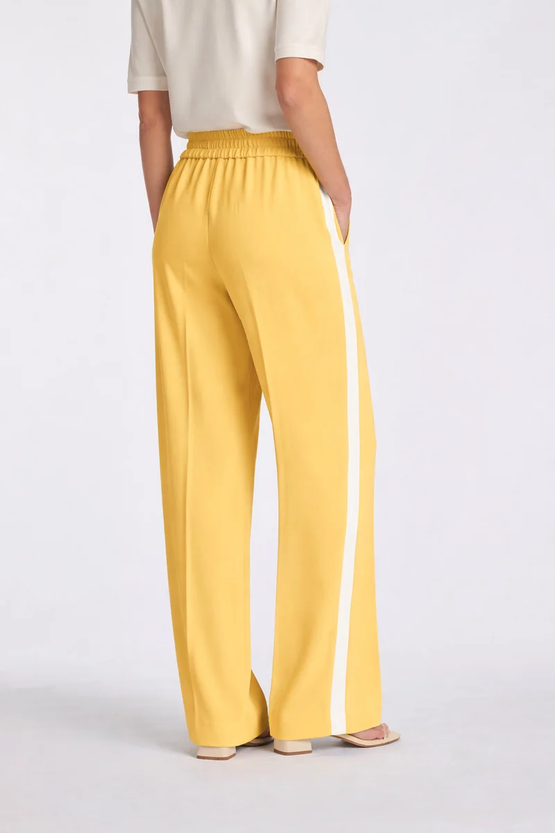 Pantalon élastiqué à bandes