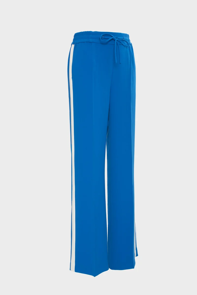 Pantalon élastiqué à bandes