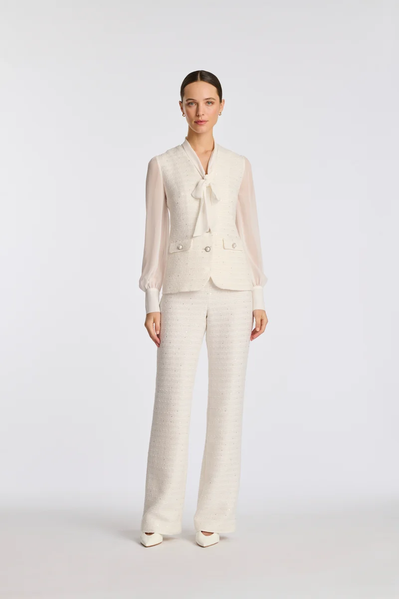 Pantalon en tweed