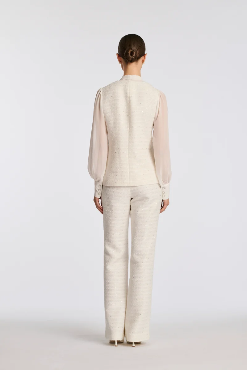 Pantalon en tweed