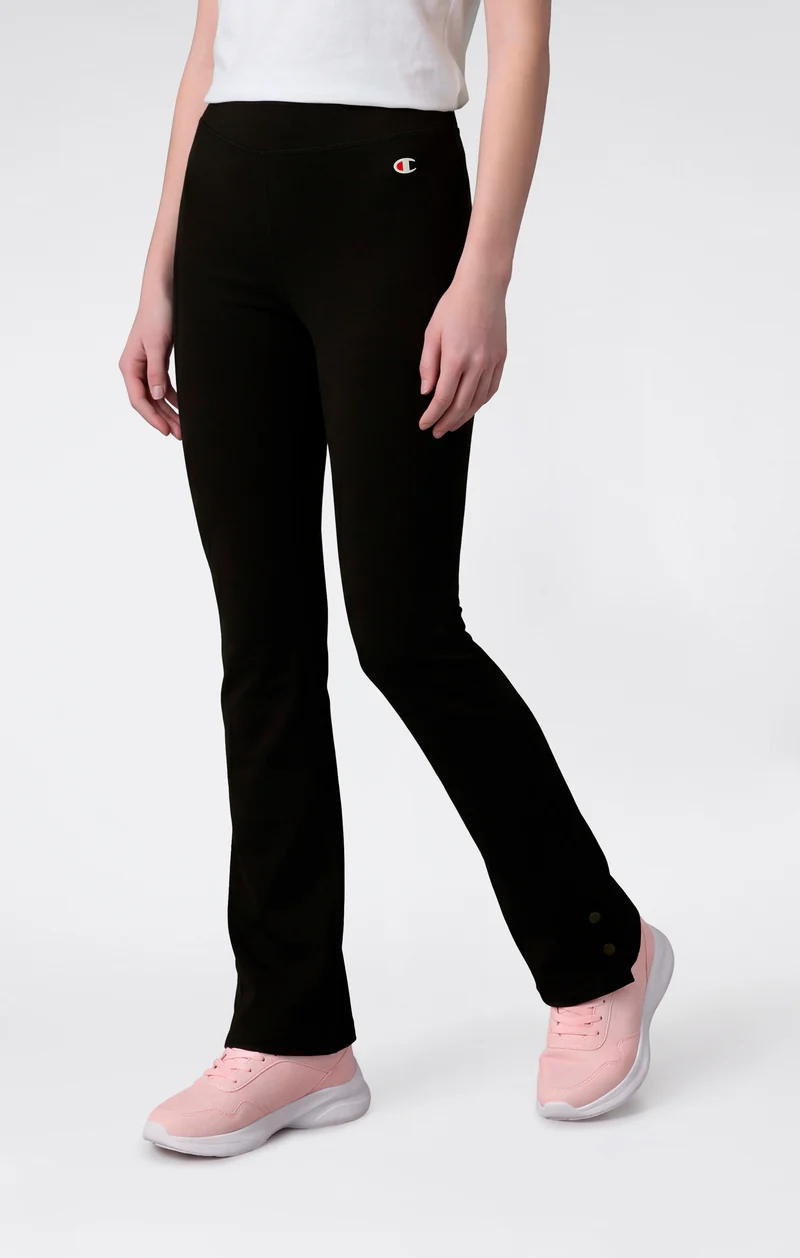 Girls’ Stretch Cotton Flare Leggings