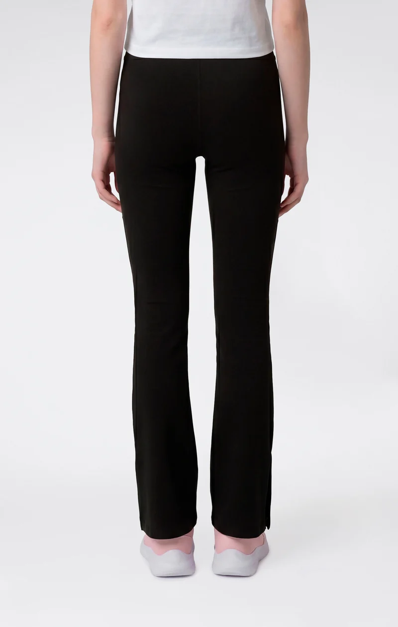 Girls’ Stretch Cotton Flare Leggings