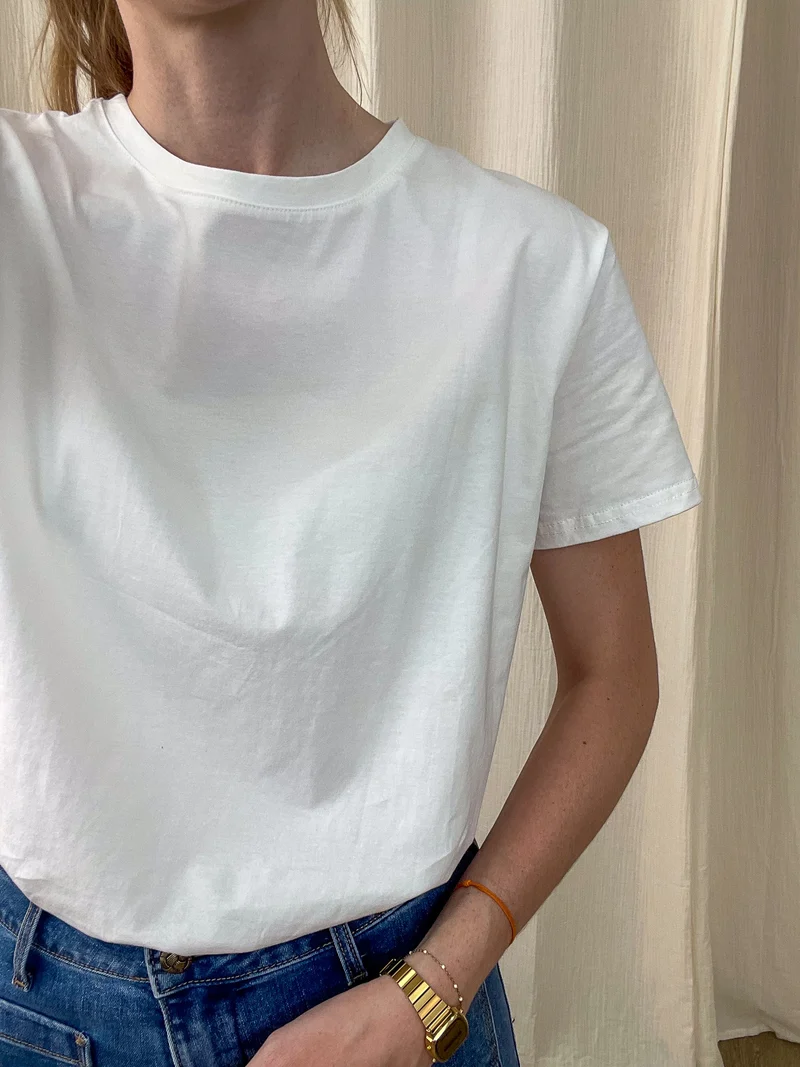 T-shirt coeur - T-shirt blanc dos coeur ouvert dentelle romantique
