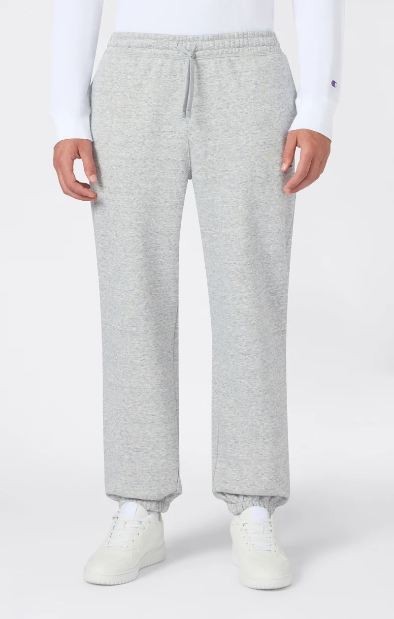 Men’s Trousers with Elasticated Cuffs, C Logo and Brushed Interior