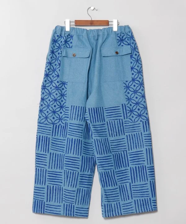Pantalons en denim à motif imprimé pour hommes