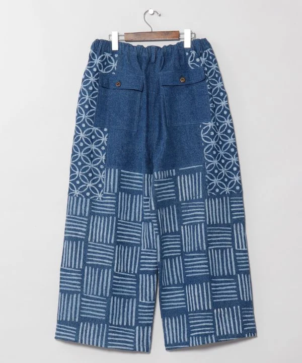 Pantalons en denim à motif imprimé pour hommes