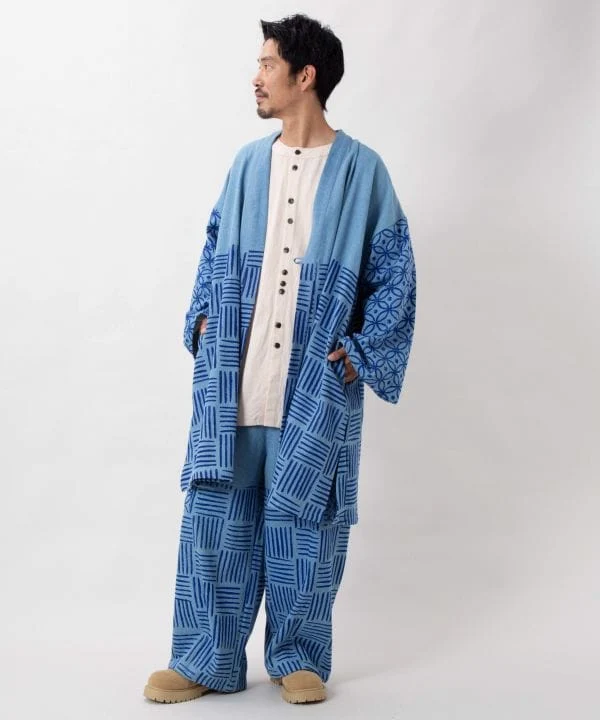 Pantalons en denim à motif imprimé pour hommes