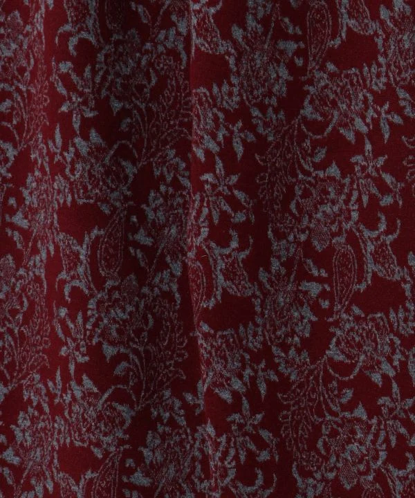Pantalon large à motifs botaniques