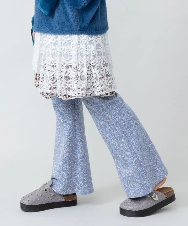 Pantalon bootcut du marché aux fleurs indien