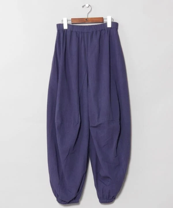 Pantalon à cordon de serrage à la silhouette décontractée et galbée