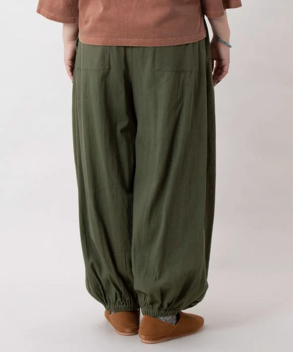 Pantalon à cordon de serrage à la silhouette décontractée et galbée