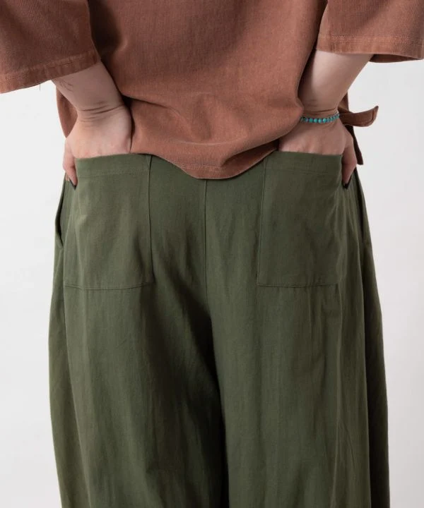 Pantalon à cordon de serrage à la silhouette décontractée et galbée