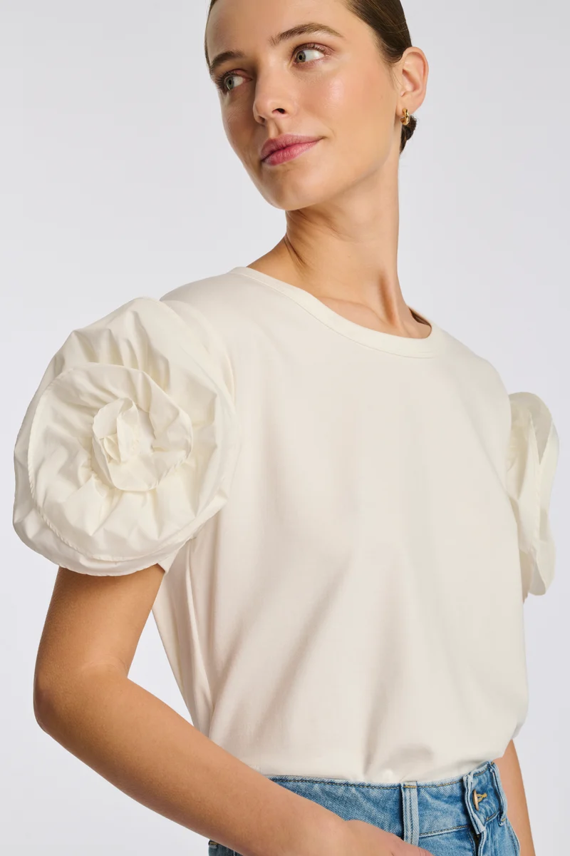 T-shirt fleurs