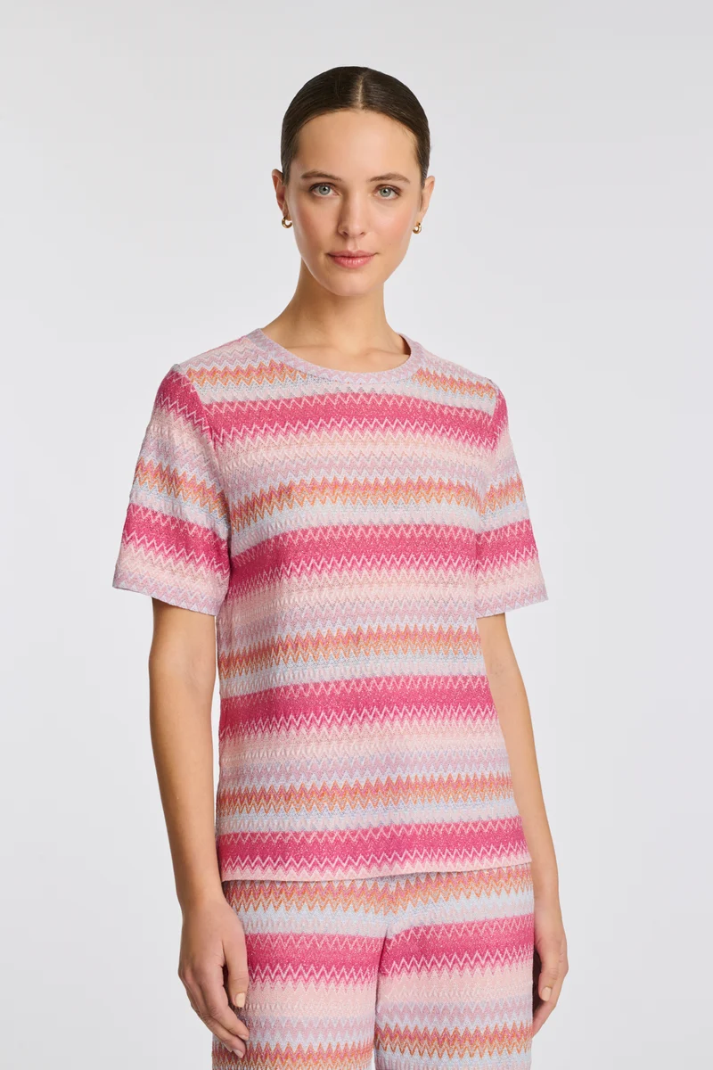 T-shirt en jersey fantaisie