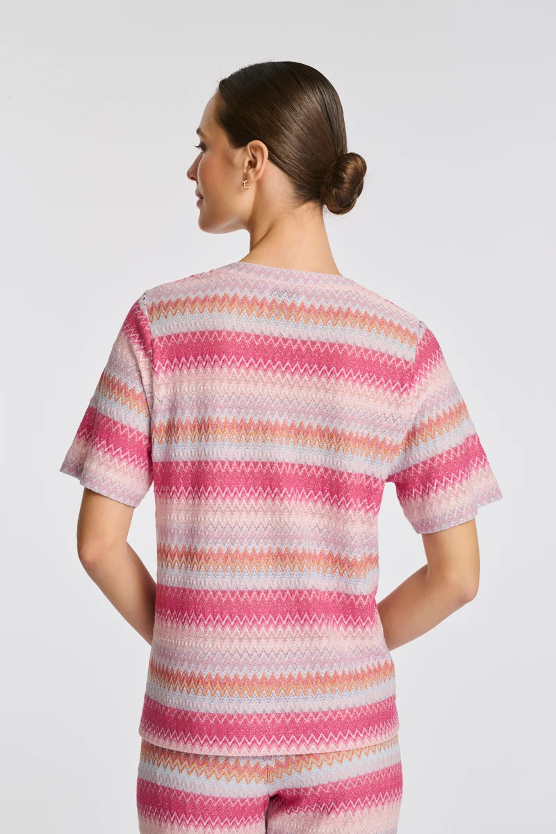 T-shirt en jersey fantaisie