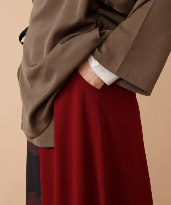 Pantalon large à motif traditionnel japonais