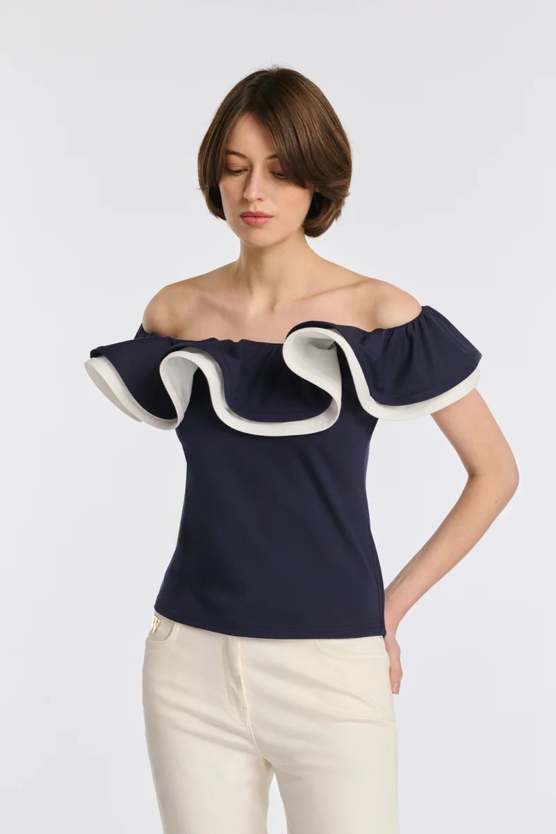 T-shirt volanté