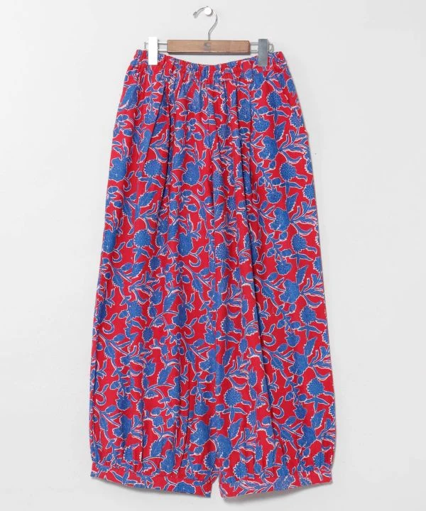 Pantalon bouffant galbé - Motif imprimé indien