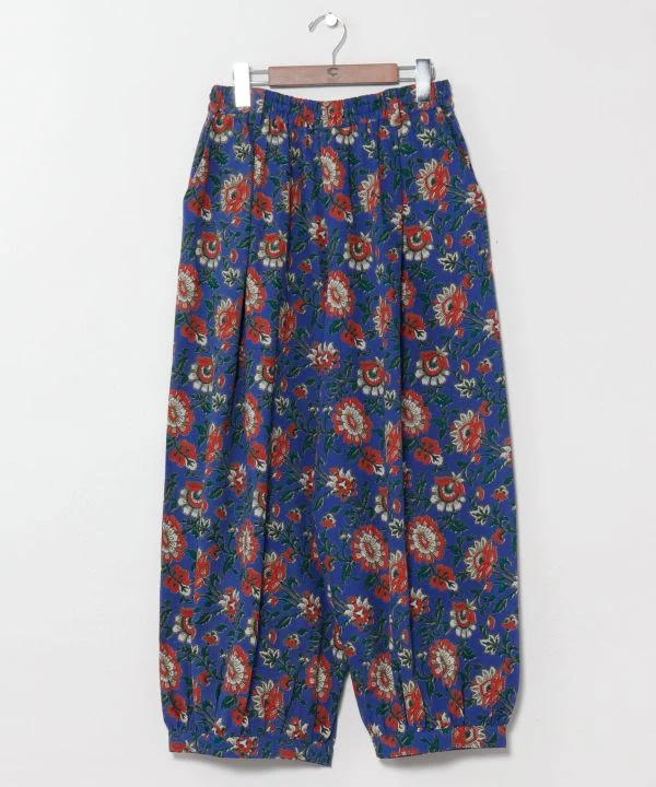 Pantalon bouffant galbé - Motif imprimé indien