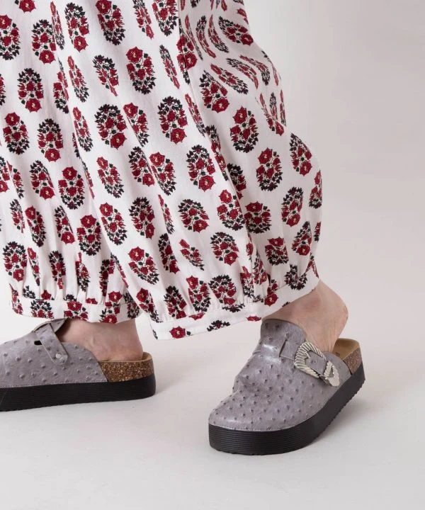 Pantalon bouffant galbé - Motif imprimé indien