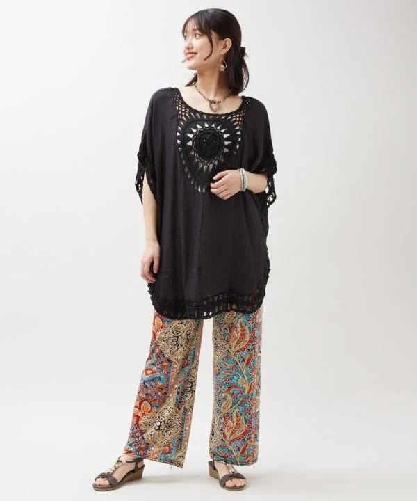 Pantalon décontracté en rayonne thaïlandaise
