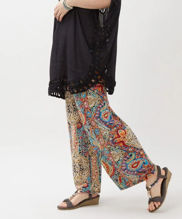 Pantalon décontracté en rayonne thaïlandaise