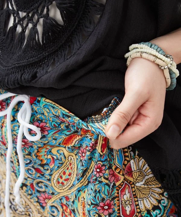 Pantalon décontracté en rayonne thaïlandaise