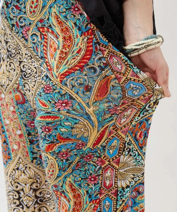 Pantalon décontracté en rayonne thaïlandaise