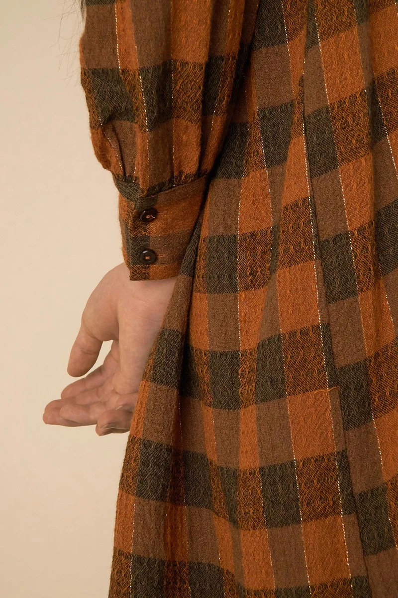 robe virola carreaux gingembre