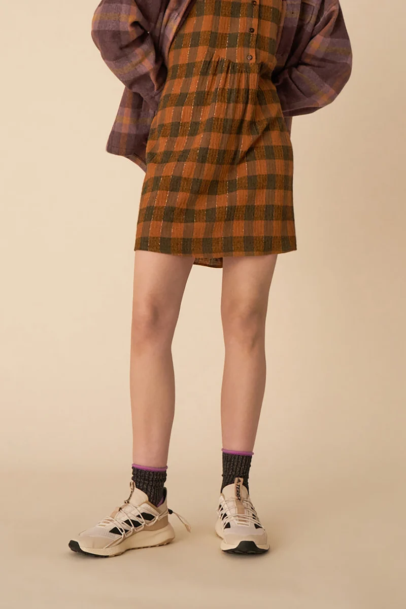 robe virola carreaux gingembre