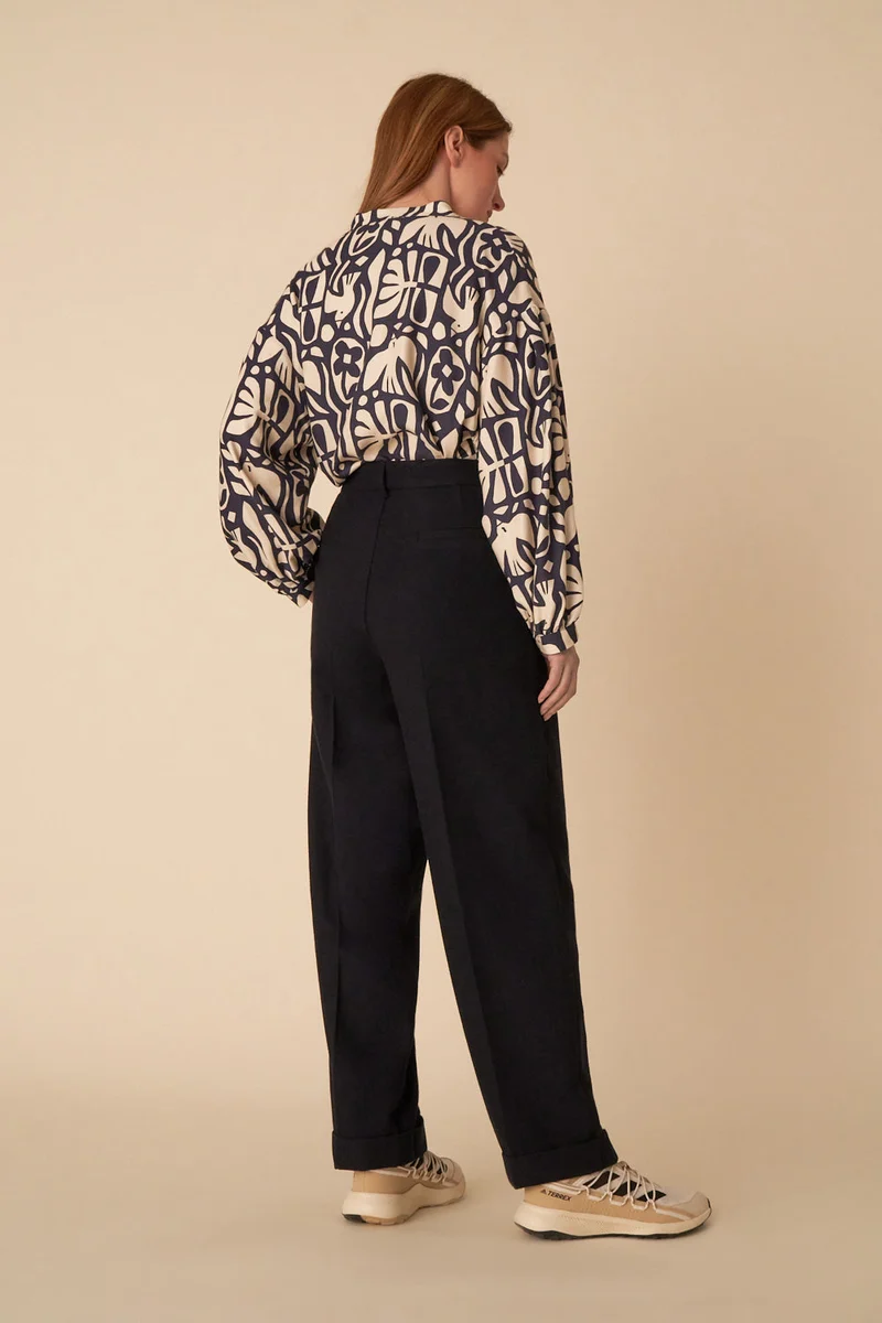 pantalon volare marine