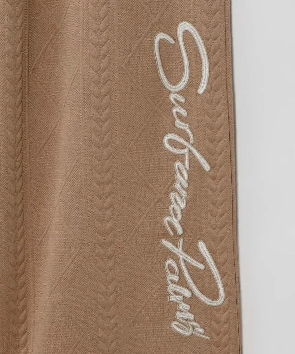 Pantalon en maille texturée brodée - SURF＆Palms