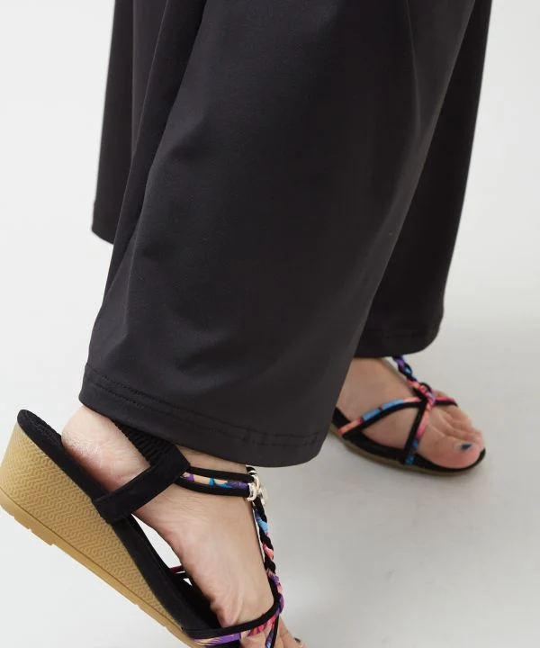 Pantalon large à motif hawaïen