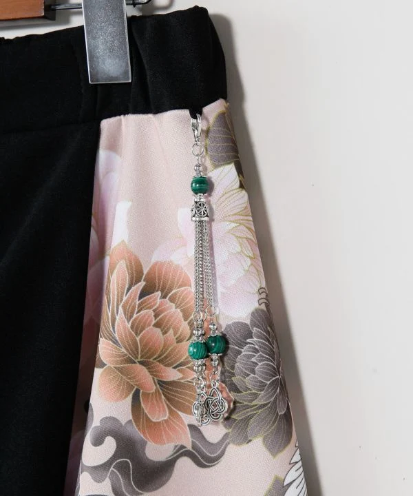 Pantalon évasé fusion asiatique